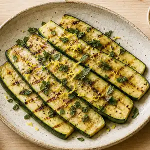 Zucchine alla piastra con limone